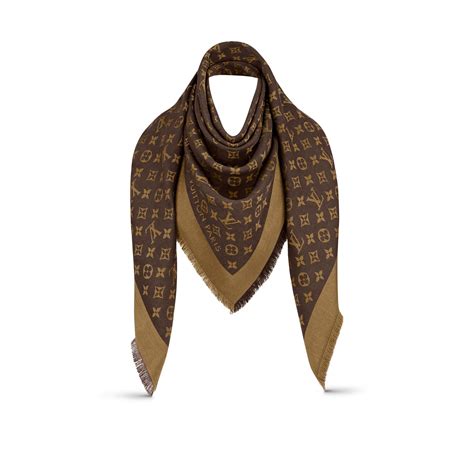 louis vuitton denim monogram shawl